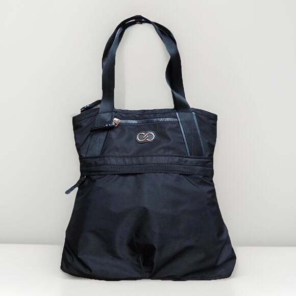 Calia by Carrie Underwood Black Nylon Classic Tote Bag Dual Handle Gym Travel - Picture 1 of 16